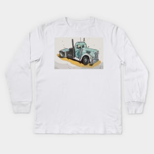 International Semi Tractor Truck Kids Long Sleeve T-Shirt